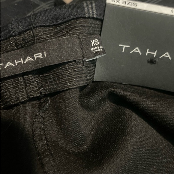 Tahari Women's Black Checkered Pants - Picture 2 of 3